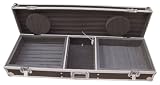 Black High Quality Coffin Type Turntable and 10 inch Mixer Case With Pearl Foam Insert