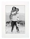 Malden Linear Wood 5x7 White Picture Frame