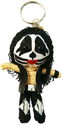KISS Rock Band Voodoo Keychain String Doll Keyring Keychain