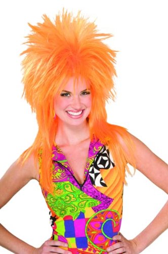80's Orange Burst Wig