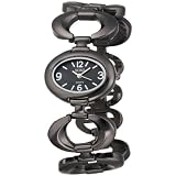 XOXO Womens XO5207 Black Dial Gun Metal Open L