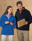 Harriton Adult Quarter-Zip Fleece Pullover