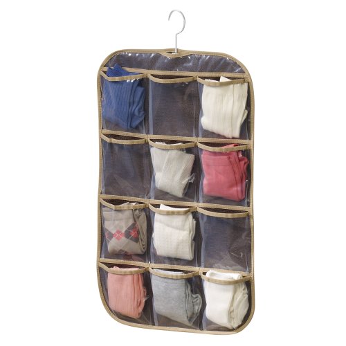 :Household Essentials Jewelry and Stocking Organizer, Coffee Linen