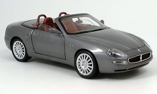 Maserati GT Spider, silver-grey, 2003, Model Car, Ready-made, Bburago 1:18