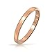 Bling Jewelry Rose Gold Plated Tungsten Wedding Band 2mm