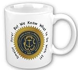 Rejected State Motto's #39 Rhode Island: 11 oz. mug with Motto and State Seal. Click on Other HercuGlass Products to see our full line of MUG MUSINGS