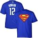 Search : adidas Orlando Magic #12 Dwight Howard Youth Royal Blue Superman T-shirt