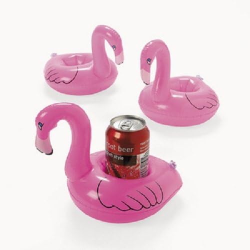 Fun Express Inflate Floating Flamingo Coasters