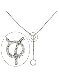 14K White Gold 2.2cttw Round Diamond Necklace