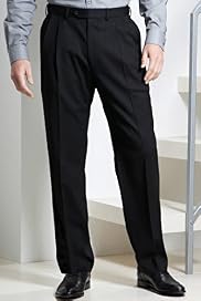 Active Waistband Supercrease® Washable Wool Blend Twin Pleat Trousers