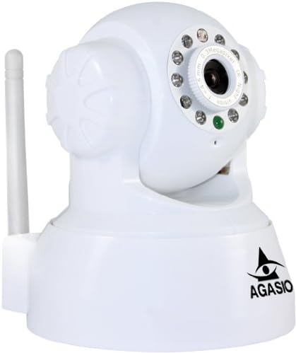 Agasio A500W WHITE Wireless IP Camera, Motion Detection, I/O Alarm Linkages, 26 foot Night Vision, 3.6mm lens, Synology & Blue Iris Compatible