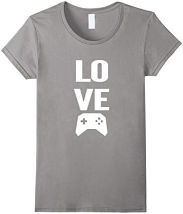 Women's Love Gaming T-Shirt Medium Slate