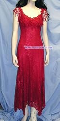 Vonda D Hanky Hem Dress in Red
