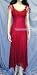 Vonda D Hanky Hem Dress in Red