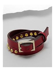 Leather Bracelet In White Base