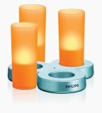 Kitchen & Housewares : Philips IMAGEO LED Kerzen 3er-Set orange
