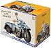 Retro Plastic Motorcycle with Sidecar and Rider 1:24 Scale ~ Toysmith Reissue of 1950 Thomas Toy