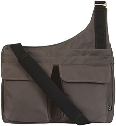 Missionary Bag with Waist Strap (Charcoal/Blue)