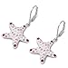 Sterling Silver Pink and Clear Cubic Zirconia title=