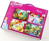 Disney Princess - 4 puzzles in 1 carry case