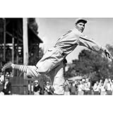 Professionally Framed Dizzy Dean Throwing Pitch Archival Photo Poster - 13x19 with RichAndFramous Black Wood Frame
