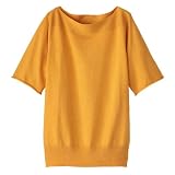 Eddie Bauer(エディー・バウアー) エルボースリーブカシミヤライクコットンボートネックセーター