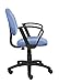 Boss Office Products Perfect Posture Delux Microfiber Task Chair with Loop Arms in Blue