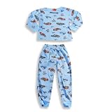 Bay Boy by MJ Collection - Boys Long Sleeve Thermal Underwear Set, Light Blue