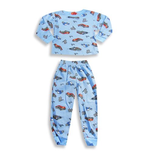 Bay Boy by MJ Collection - Boy Long Sleeve Thermal Underwear Set, Light Blue (Size 8)