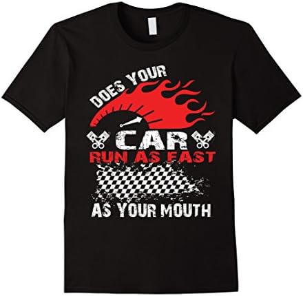 Men's Does Your Car - Run As Fast As Your Mouth Medium Black