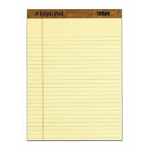 TOPS The Legal Pad, 8.5 x 11.75 Inch, Legal Rule, Perforated Top, 50 Sheets, Canary (75320)