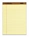 Tops Letr-Trim Perforated Top Letter Size Canary 50 Sheet Legal Pad 12 Pack (7532)