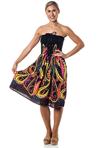 One-size-fits-most Tube Dress/Coverup - Crazy Paisley (many colors)
