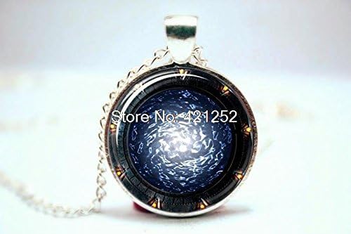Pretty Lee 2015 Fashion Stargate Portal Sg1 Necklace Glass Photo Cabochon Necklace Christmas gift