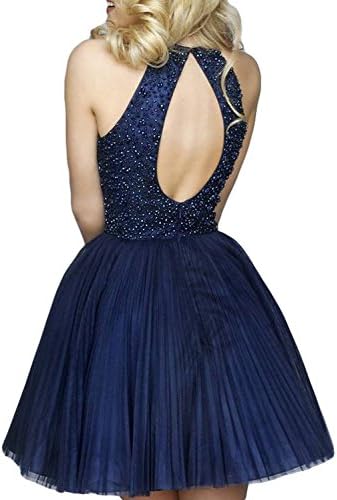 Promonline prom homecoming dress lace and crystal beading short cocktail 2016