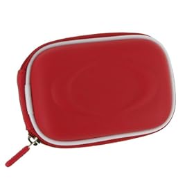 rooCASE EVA Hard Shell (Red) Carrying Case with Memory Foam for Sony Cyber-shot Digital Camera DSC-TX20 TX66 TX200V WX50 WX70 WX150 W610 W620 W650 W690