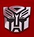 Transformers Autobot Car Chrome Badge Emblem 3D Logo