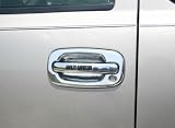 Harley-Davidson Chrome Door Handle Covers by Putcow/ Harley Davidson LetteringChevroletSilverado1999 to 2007(ClassicBody) (4 Door) (w/ Passenger keyhole)