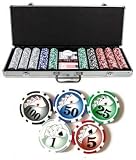 500pc 11.5g Premium Royal Twist Poker Chip Set w/ Accessories