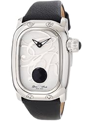 Glam Rock Womens GR72035 Monogram Black Leather Watch