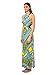 Silver Gate Women's Chevron Tribal Print Halter Waist Cutout Maxi Dress