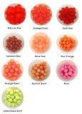 Troutbeads Color: Orange/Clear; Size: 8 mm.