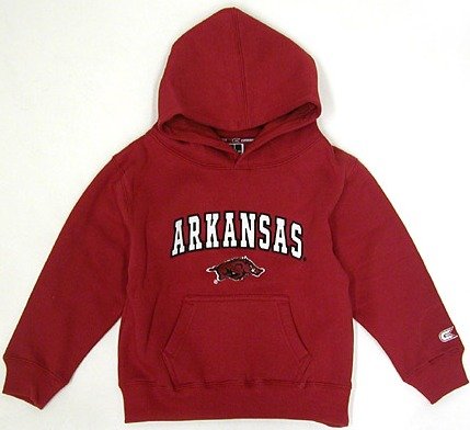Buy Arkansas Razorbacks Kids Automatic Hooded Sweatshirt by Colosseum