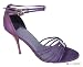 STRAPPY SNAKE SATIN HEEL