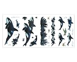 Whales Sea Ocean Great White Wall Sticker Appliques