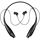 LG Tone Wireless Bluetooth Stereo Headset - Retail Packaging - Black/Orange