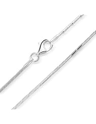Bling Jewelry Sterling Silver 8 Sided Octagon Diamond Cut Snake Chain