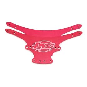 Chassis Plate Set, Ano Alum, Red: MRC from RTR Electric Cars Losi/Team Losi