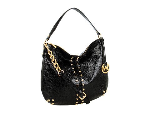 MICHAEL Michael Kors Uptown Astor Large Shoulder Bag Shoulder Handbags - Black Pebble Patent
