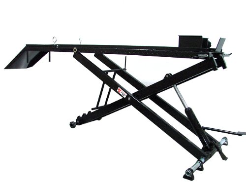 1000 lb Hydraulic Motorcycle Bike Lift Table Jack Service Stand Shop Ramp Drop Panel
